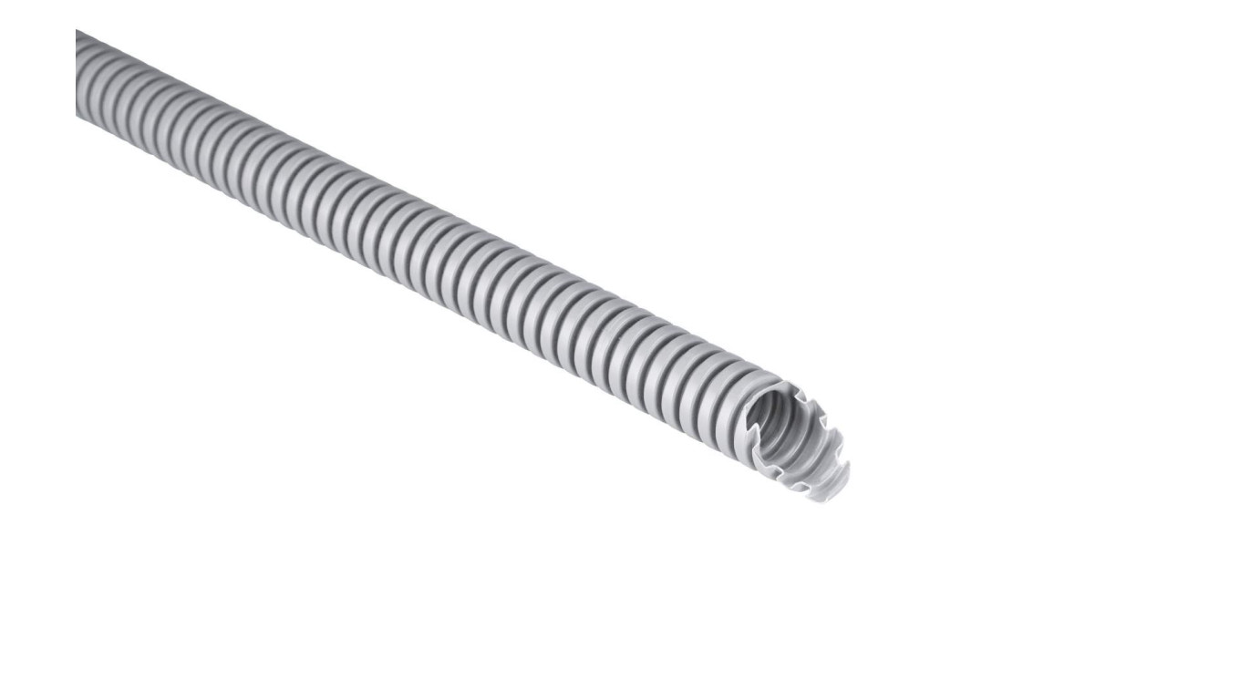 Rura karbowana 320N fi 20/15 szara samogasnąca PV UV ECTC122050 /50m/