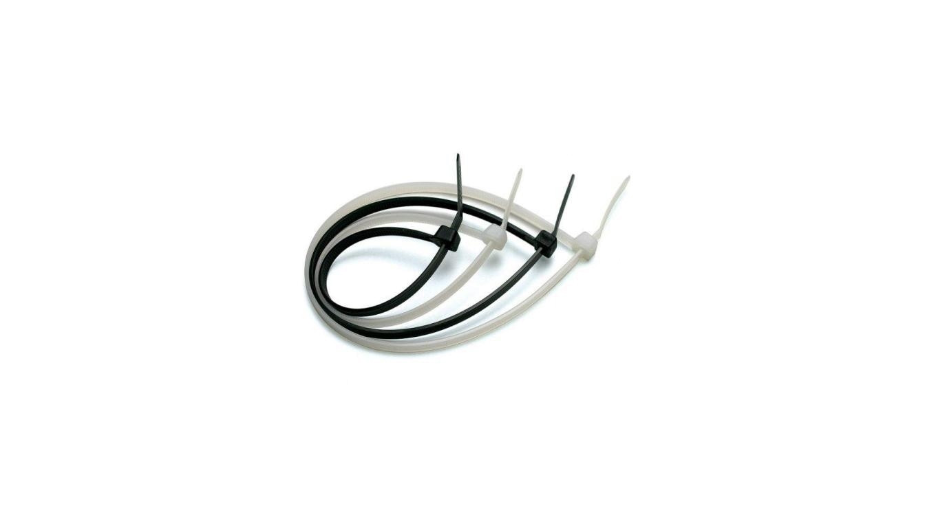 Opaski Zaciskowe, kablowe 200x2.5mm Trytki do Kabli 100szt. Czarne