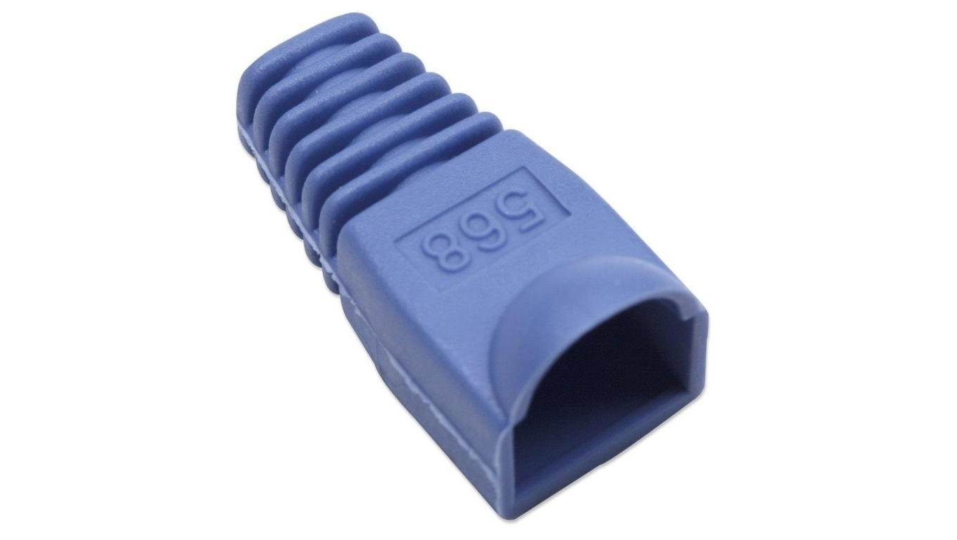 Osłonka Wtyku RJ45 6.2mm Niebieska 10 sztuk