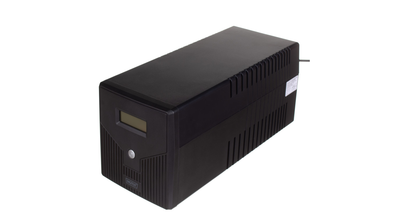 Zasilacz awaryjny UPS Line-Ineractive LCD 1000VA/600W 2x12V/7Ah AVR 4xSCHUKO USB RS232 RJ45 DN-170074