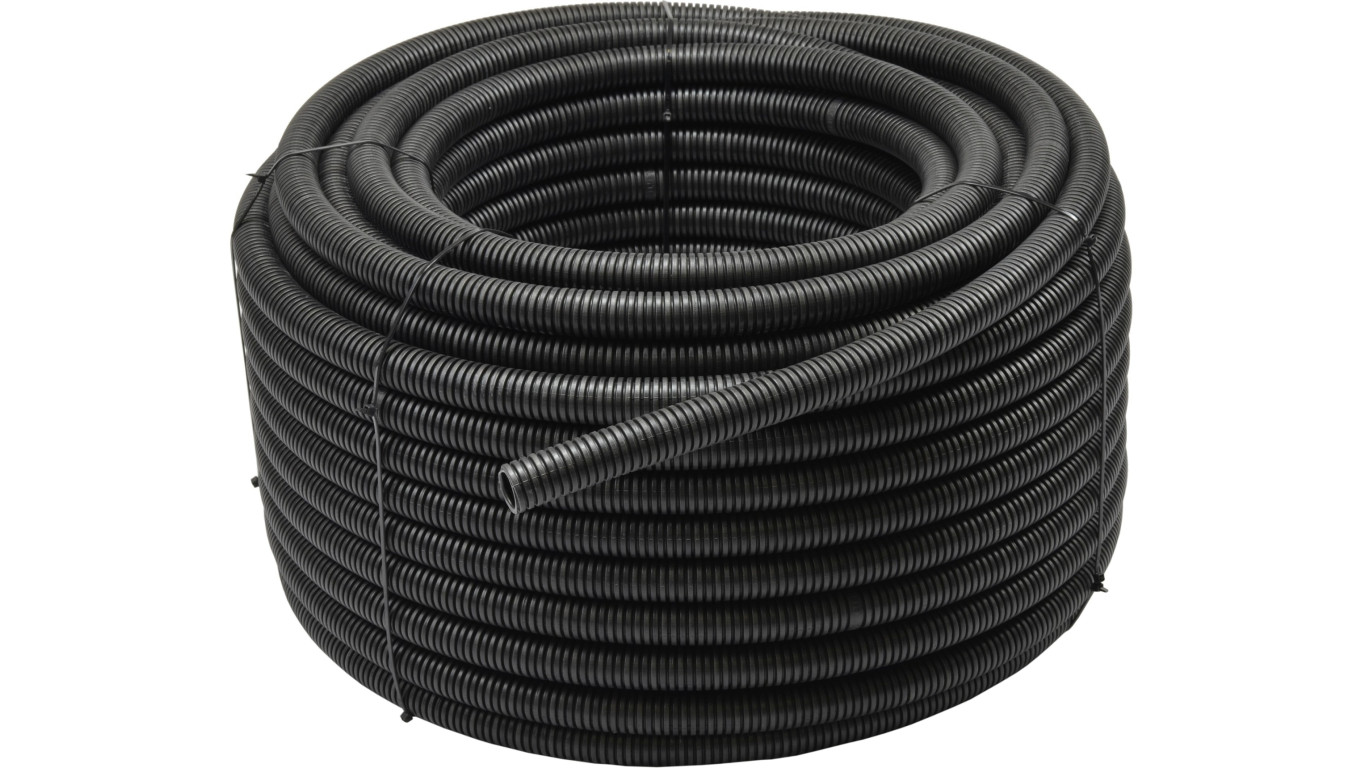 Rura karbowana RKGS 40 czarna 750N z pilotem 25 m 444046 /1szt/