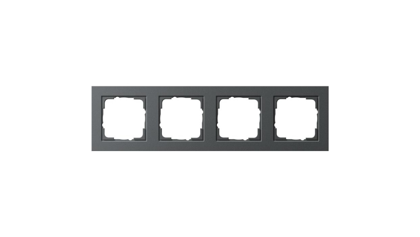 Gira Ramka poczwórna Gira E2 antracytowy
