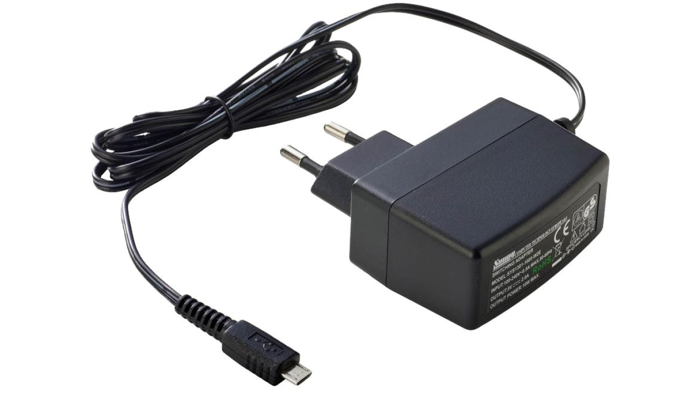 Zasilacz wtyczkowy 5V 2,4A 12W EU micro USB SYS1381N-1205-W2E