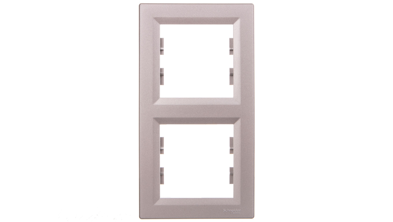 ASFORA Ramka 2-krotna pionowa aluminium EPH5810261