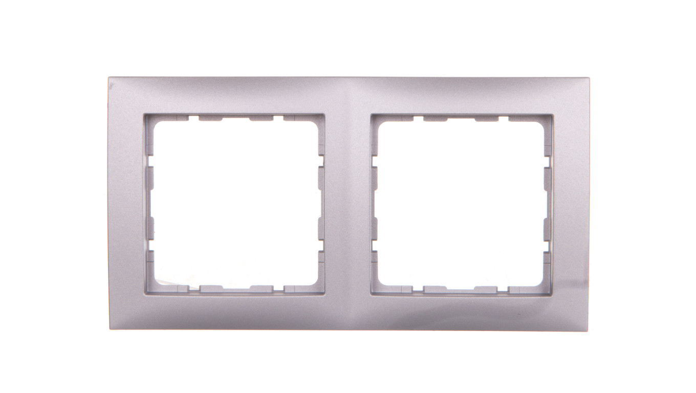 Berker B.Kwadrat Ramka podwójna aluminium 5310128994