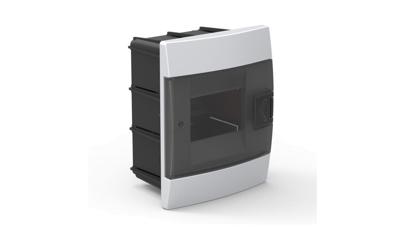 Rozdzielnica podtynkowa 4-modułowa 140x173x104mm biała dymna 600.000.401 HOROZ ELECTRIC