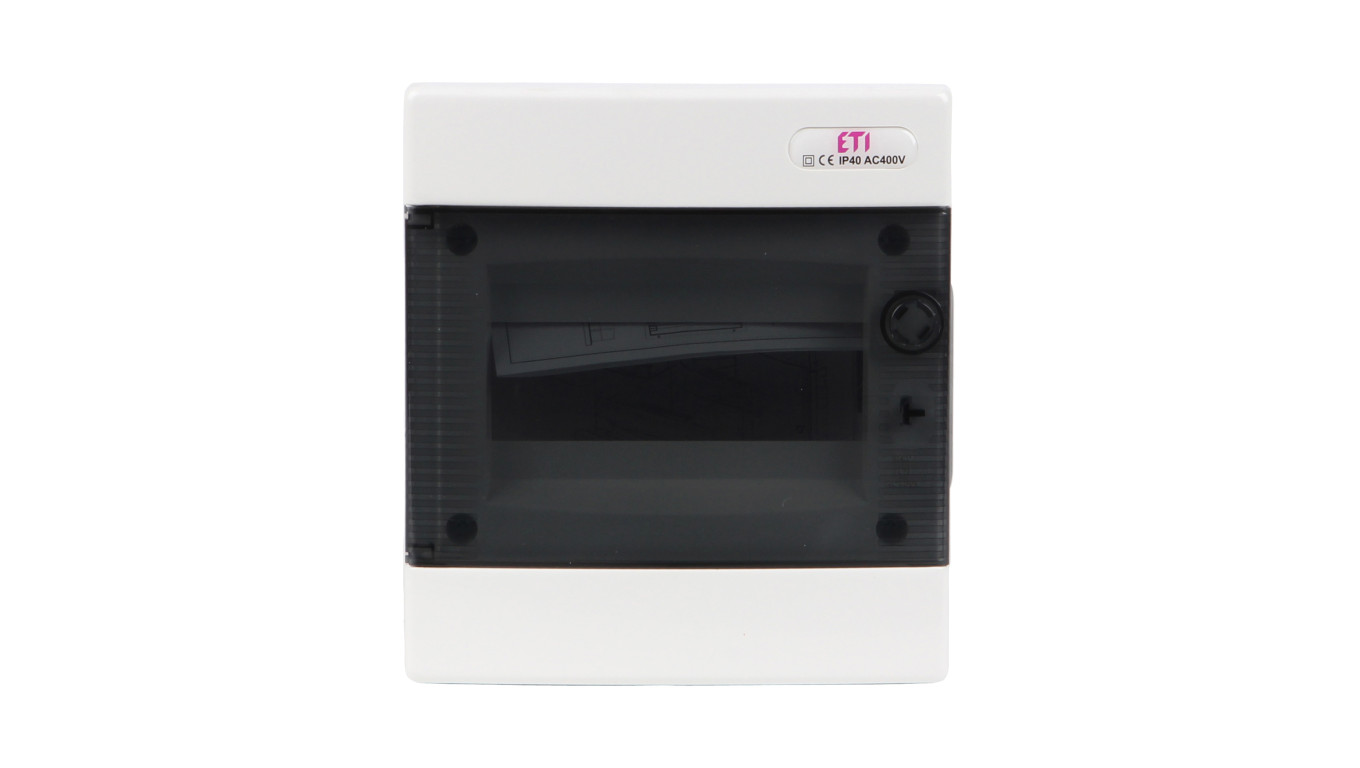 Rozdzielnica modułowa 1x8 podtynkowa /transparentna/ IP40 ECM8PT DIDO 001101010