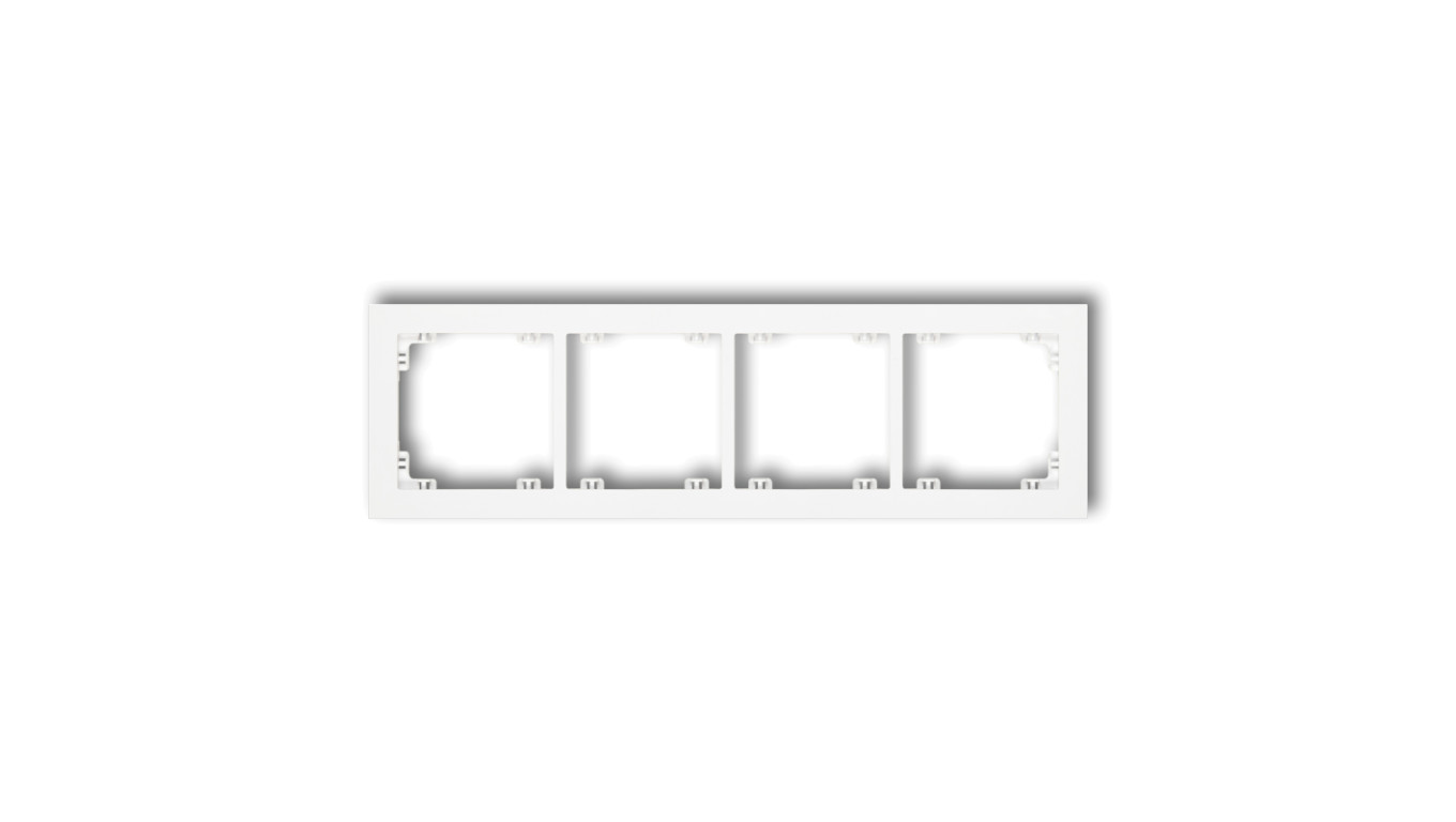 DECO Ramka poczwórna biały DR-4
