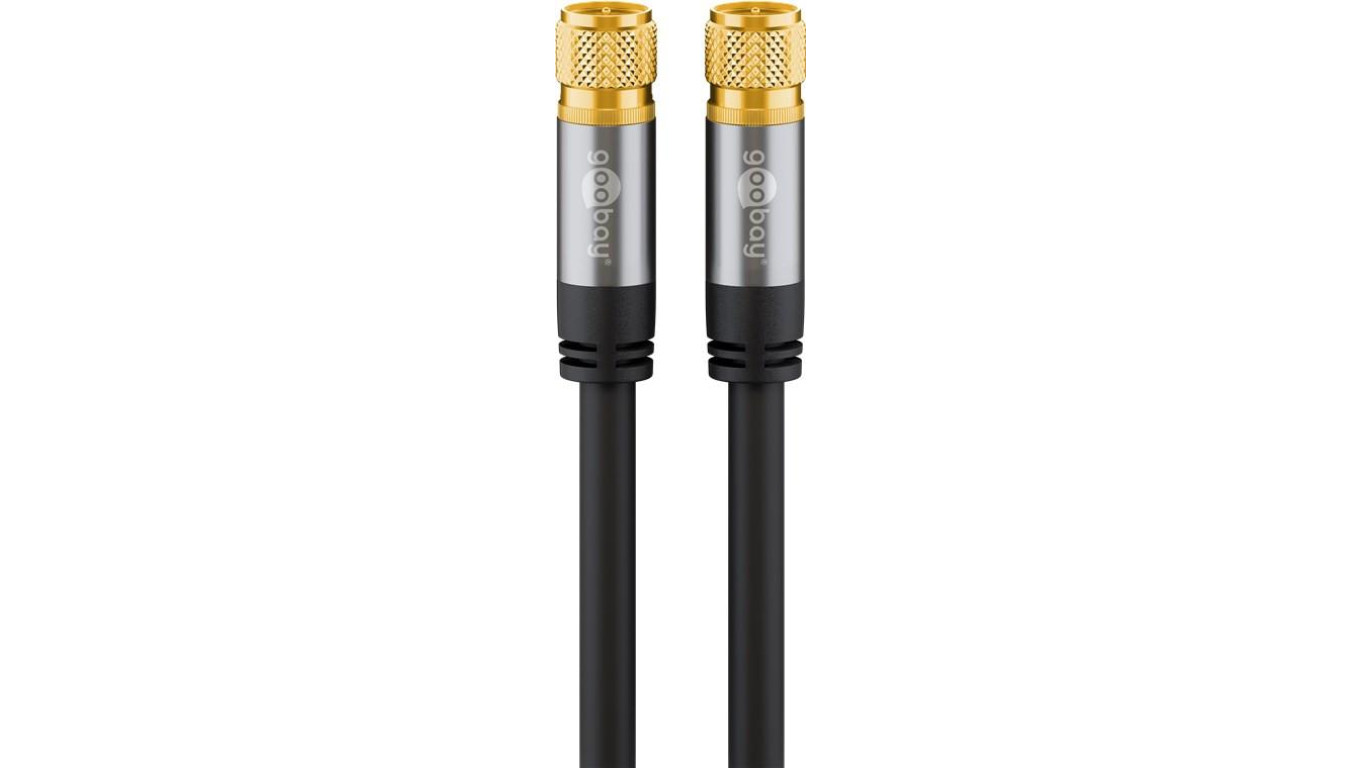 Kabel antenowy SAT (typ 135 dB), poczwórne ekranowanie - Długość kabla 1 m
