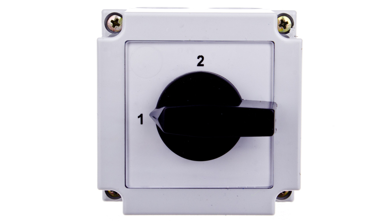 Łącznik krzywkowy 1-2 1P 10A w obudowie 4G10-55-PK R014 63-840350-011