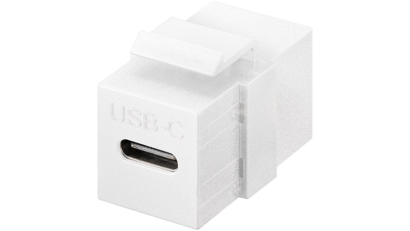 Moduł Keystone Złącze USB-C™, USB 3.2 Gen 2 (10 Gbit/s), biały - Wersja kolorystyczna biały