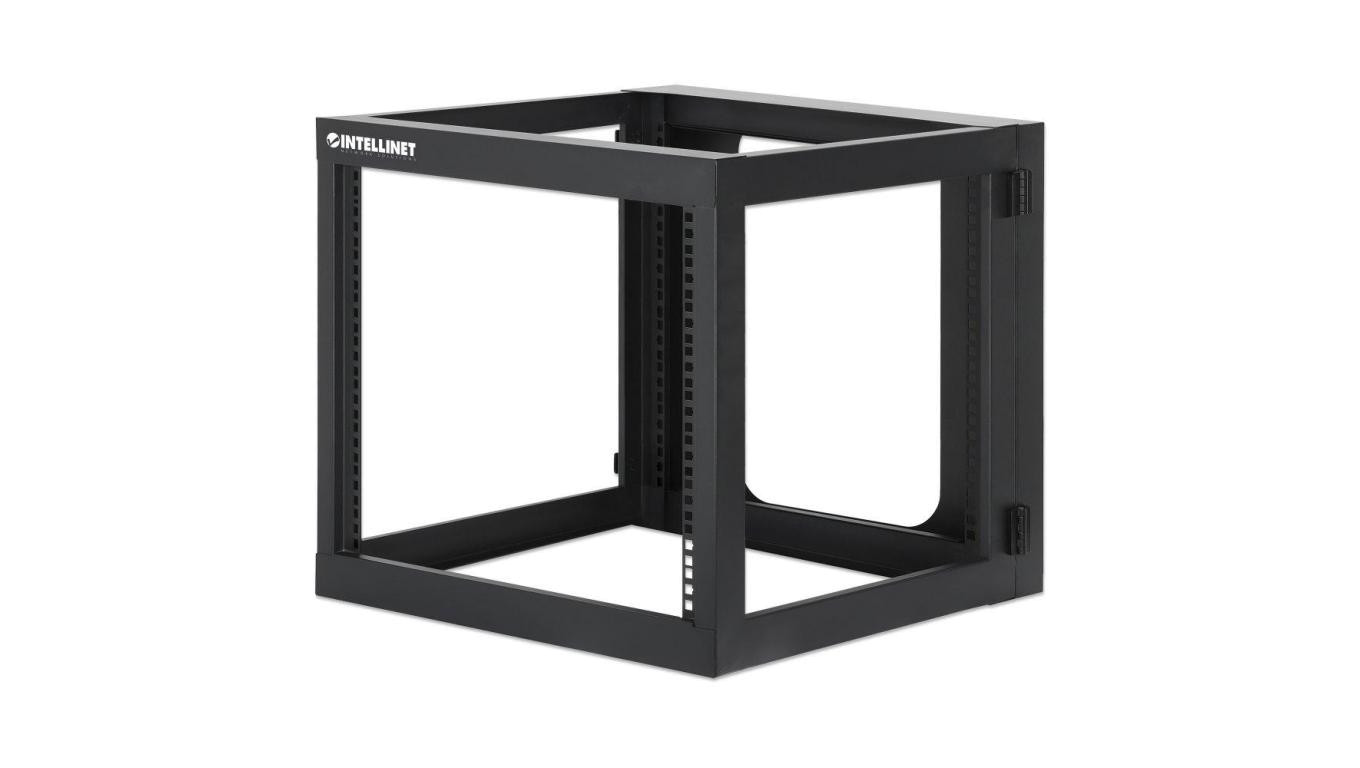 Rama Rack 19 9U 604x555, wisząca, tylne otwarcie, 4 słupki