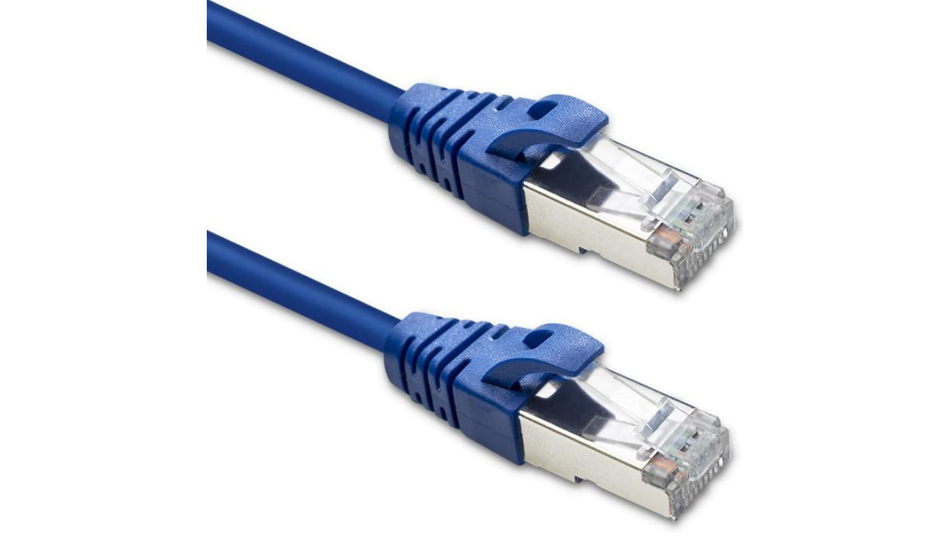Qoltec Kabel Patchcord FTP CAT6 2 x RJ-45 1m High speed Gold Ekranowany