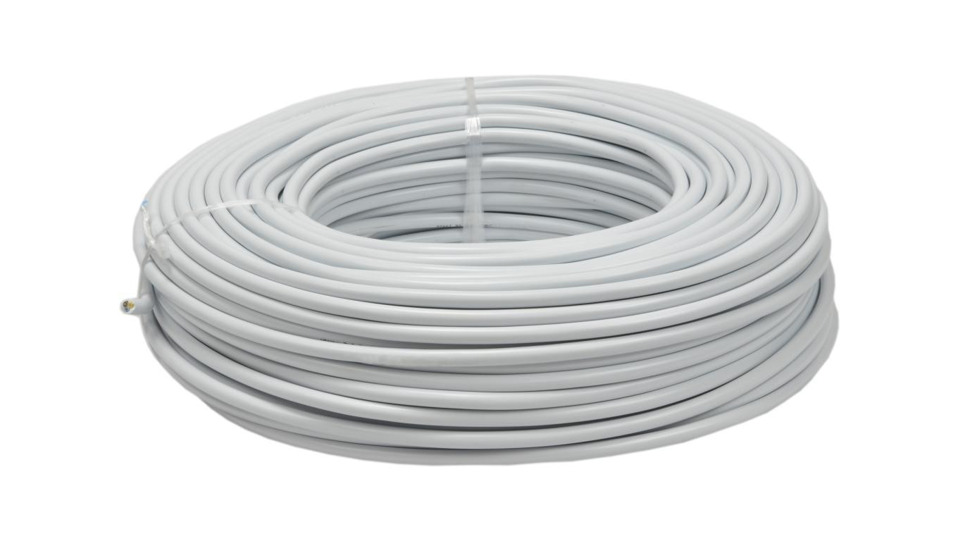 Kabel warsztatowy OWY / H05VV-F 5x0,5mm2 biały 300/500V giętki linka Elektrokabel /500m/