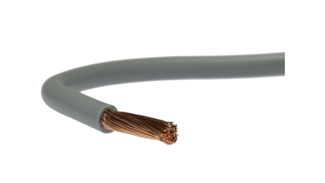 Przewód instalacyjny H05V-K / LgY 0,5 500V szary linka giętka Elektrokabel /100m/