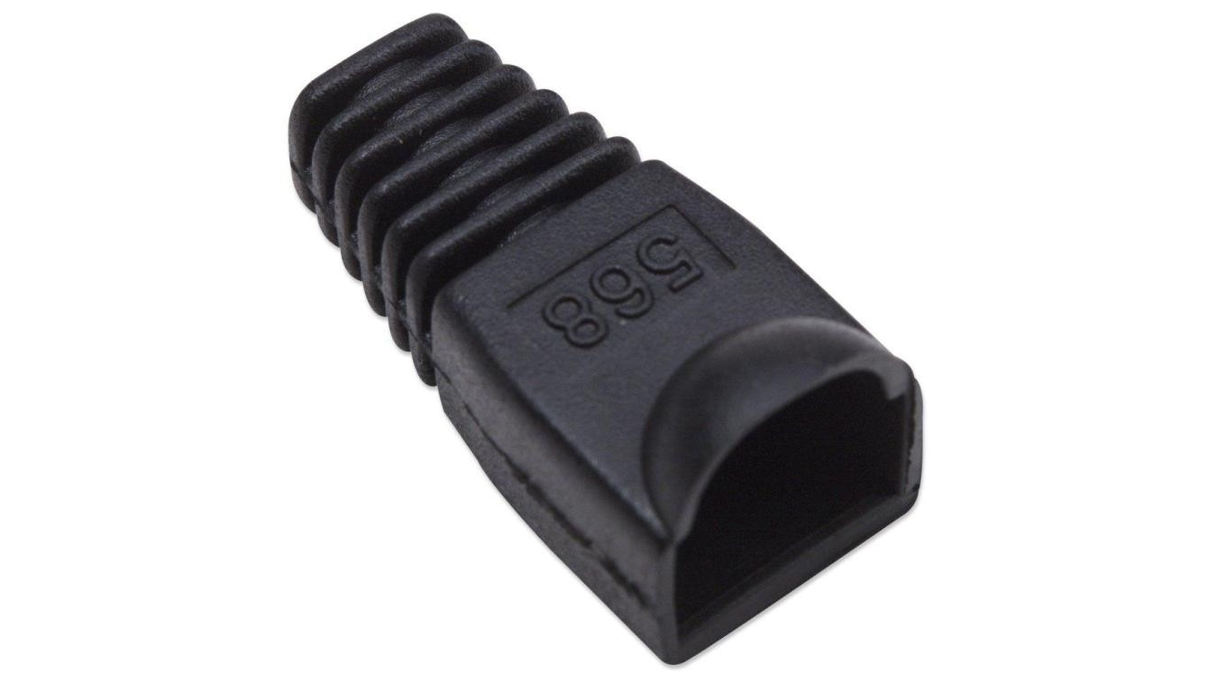 Osłonka wtyku RJ45 6.2mm czarna IWP-CBOOT-BK /10szt./