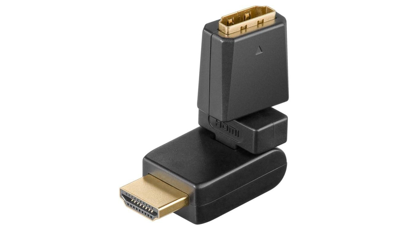 Adapter HDMI™ 360, pozłacany - Zużycie Jednostka 1 szt. w blistrze