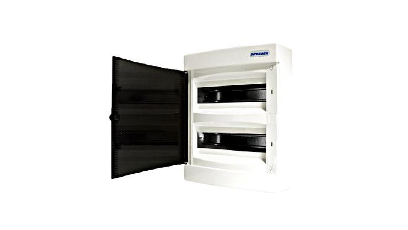 Obudowa natynkowa z tworzywa 2x12 IP40 d.transparentne N+PE