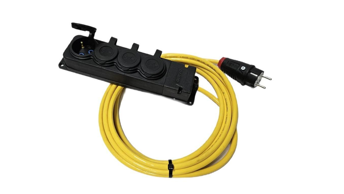 EXTREME Przedłużacz 3x1,5 PUR H07BQ-F 20m 4-fach 1316720