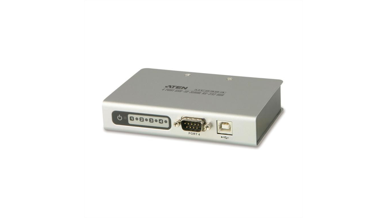 ATEN UC2324 4-portowy koncentrator USB do portu szeregowego RS-232