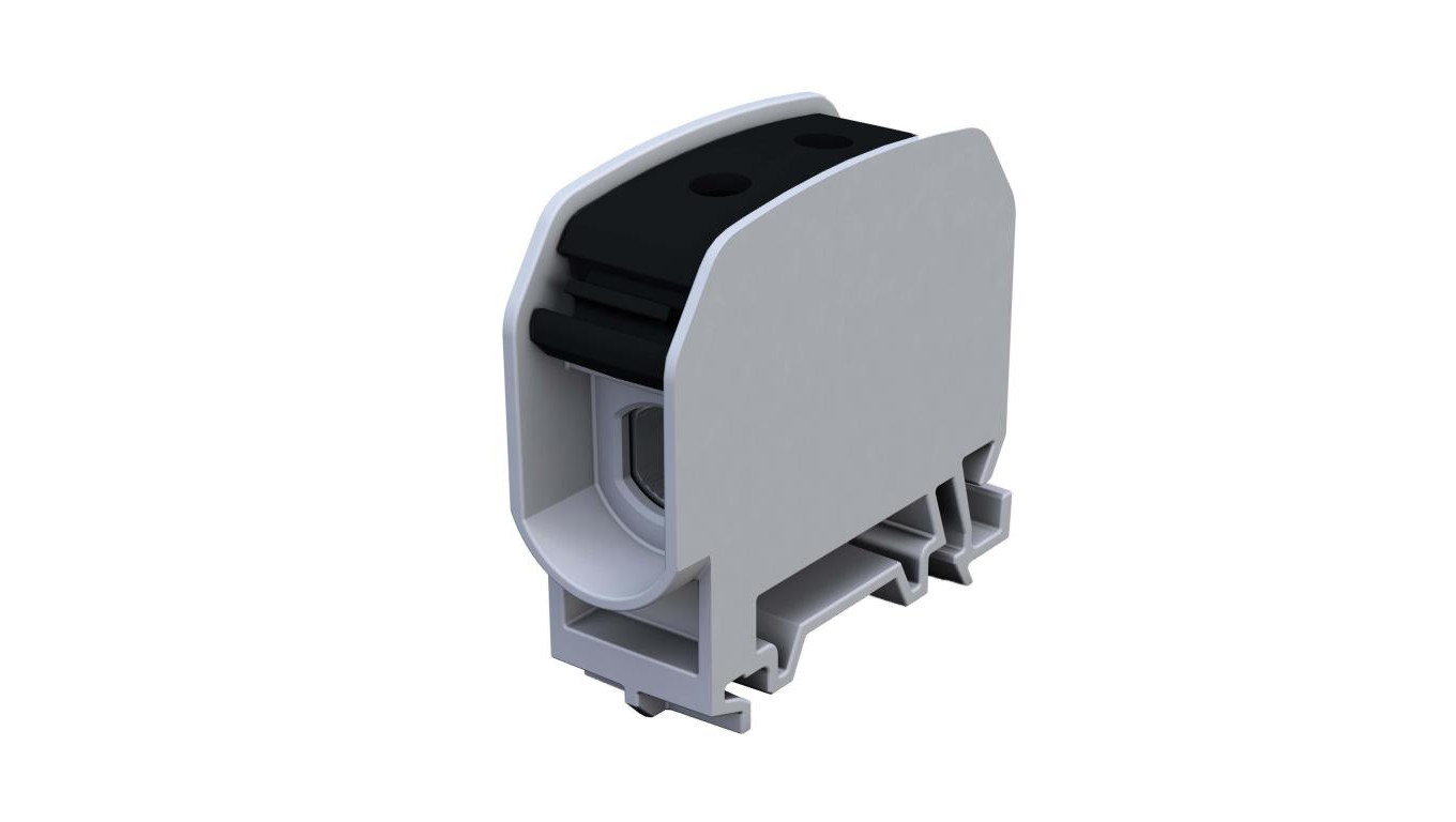 Złączka szynowa gwintowa 16mm² Al/Cu STB 16 (87110) SIMBLOCK czarna 81000007