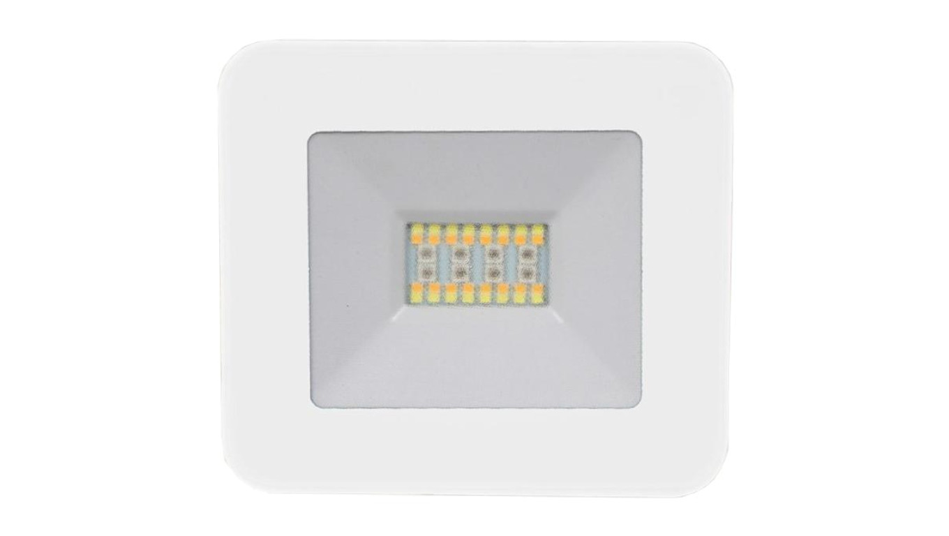 Naświetlacz LED SMD 20W 1400lm RGB + 3000K/4000K/6500K IP65 barwa WW, NW, CW Bluetooth V-TAC VT-5020-W