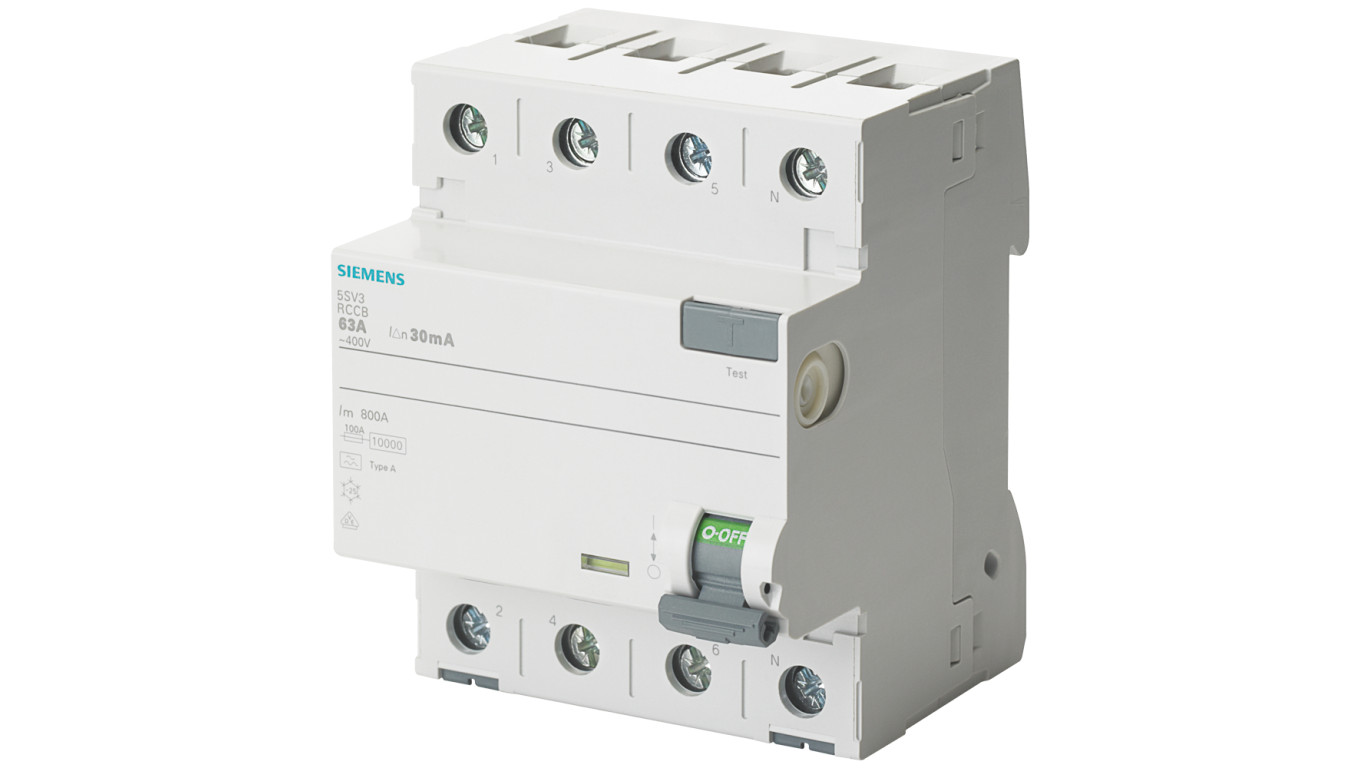 Wyłącznik różnicowoprądowy 4P 40A 300mA 400V typ F selektywny 5SV3644-7