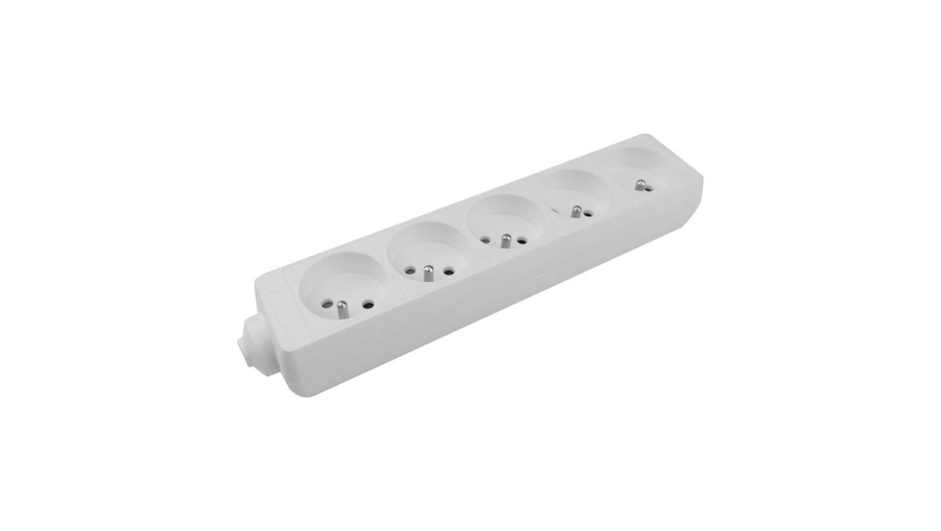 Listwa zasilająca 5 gniazd z/u BIAŁA