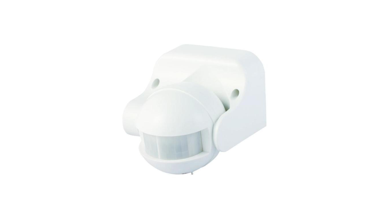 Czujnik ruchu PIR IP44 180 st. 300W zasięg 12m biały CP-2B