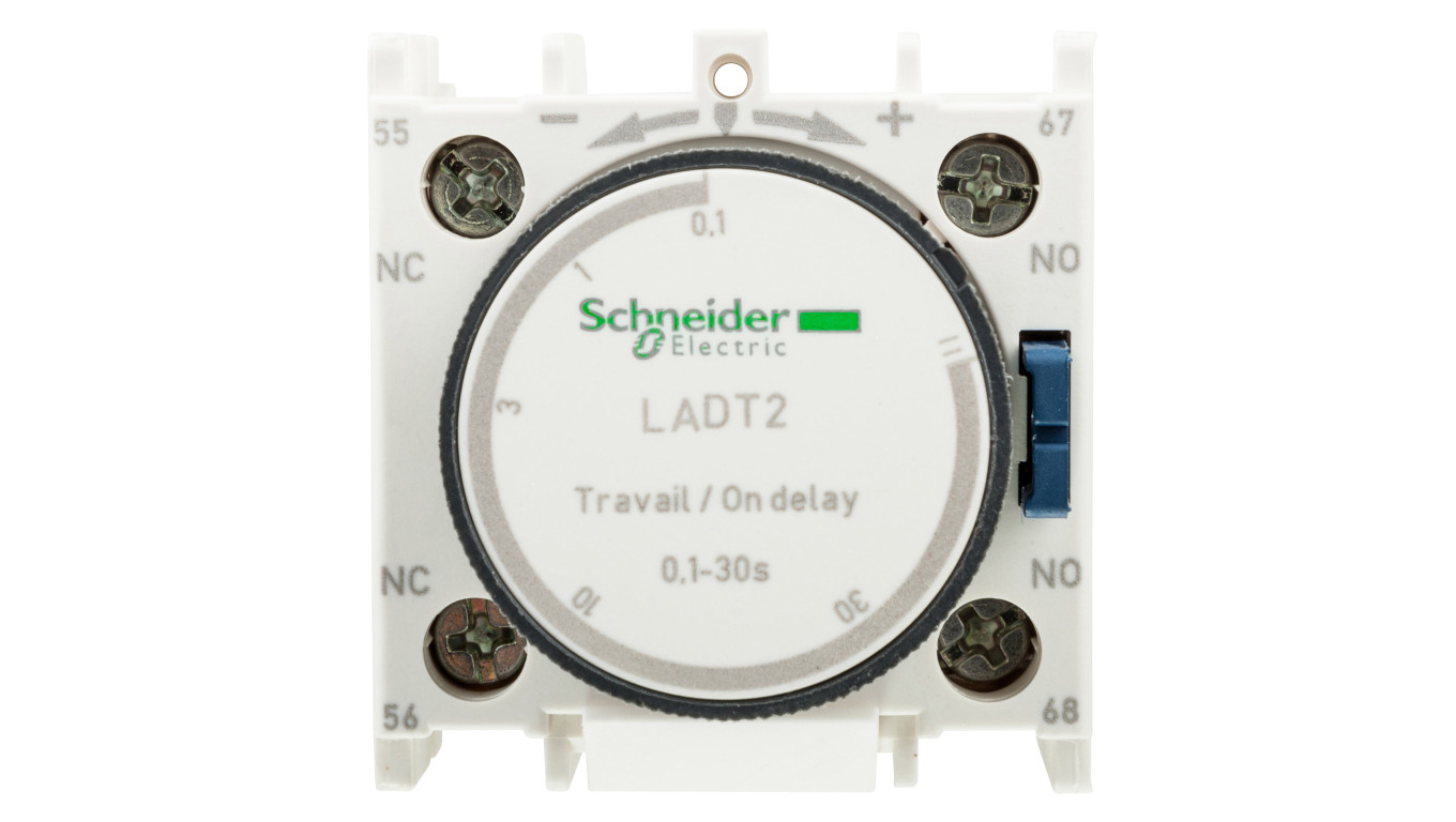 Blok styków pomocniczych wyprzedzających, TeSys Deca, 1NO+1NC, 1-30s LADT2