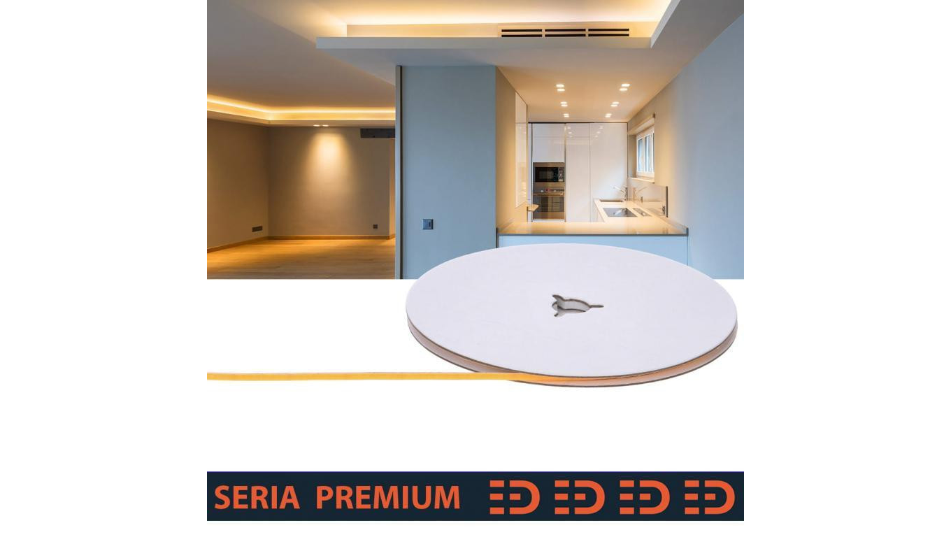 Taśma Premium 12V COB Slim 3mm 384 led 3000K 550lm Ra90 (50)