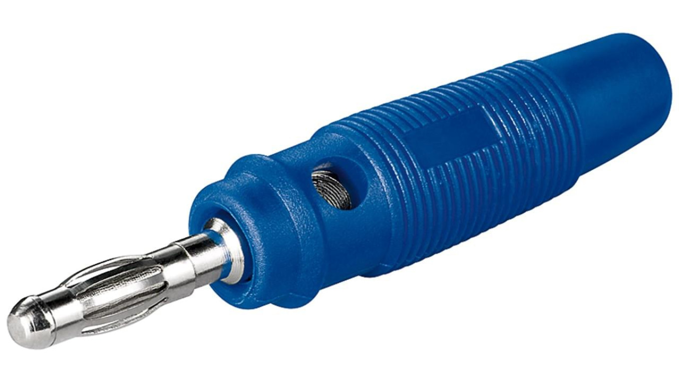 Wtyk laboratoryjny bananowy - Wersja kolorystyczna Niebieski