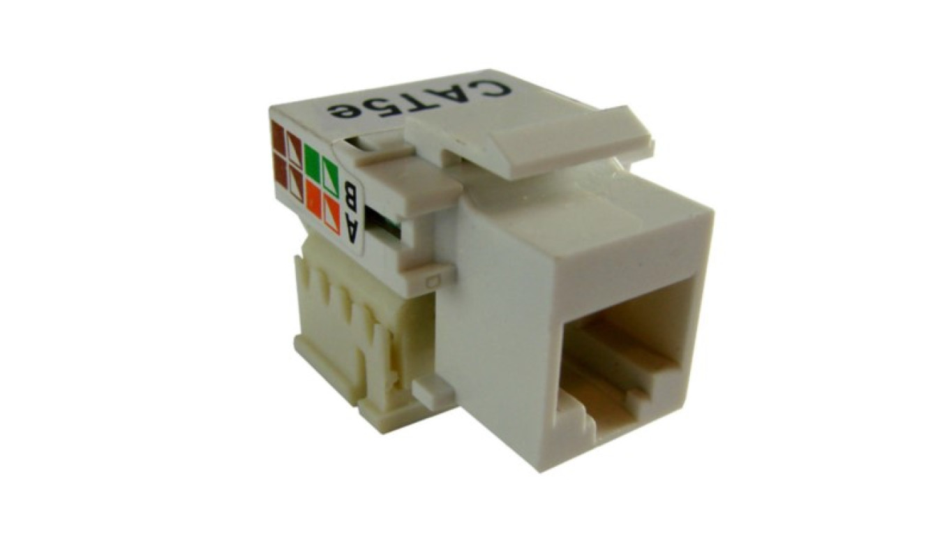 Gniazdo keystone RJ45 kat.5e nieekranowane IDC
