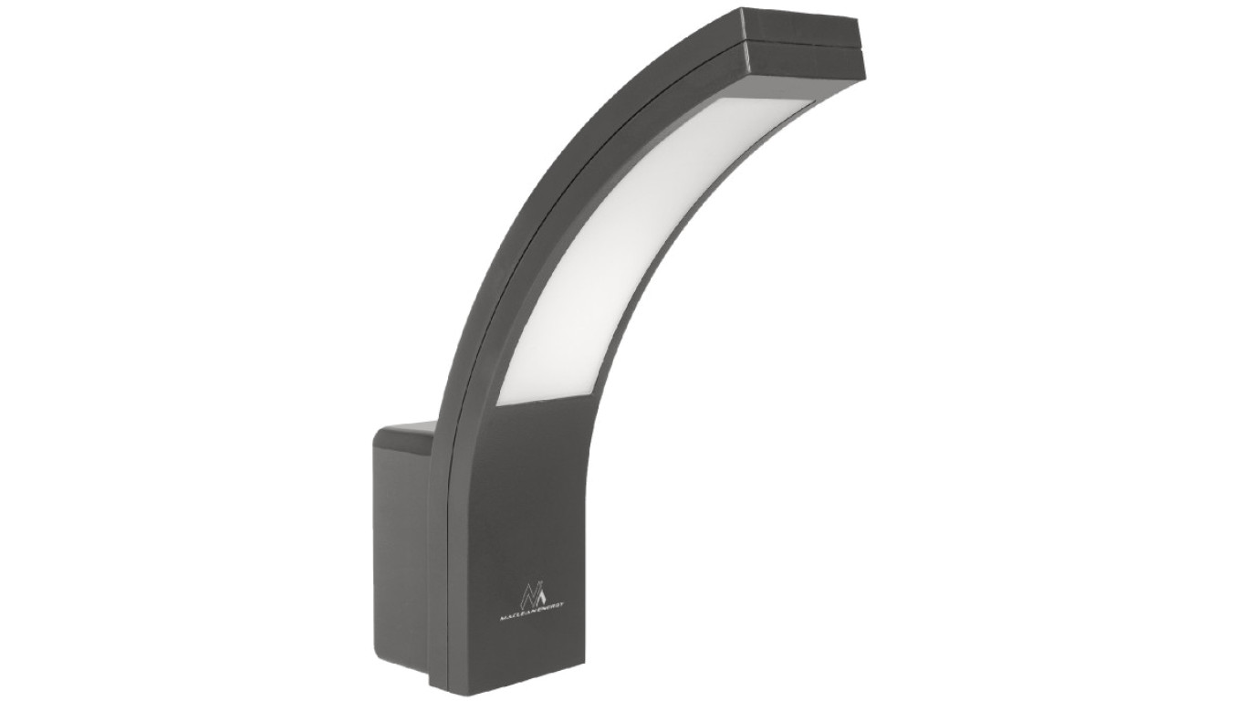 Lampa elewacyjna LED 800lm 10W IP54 kolor szary, kolor barwowy naturalny biały 4000K MCE343 GR