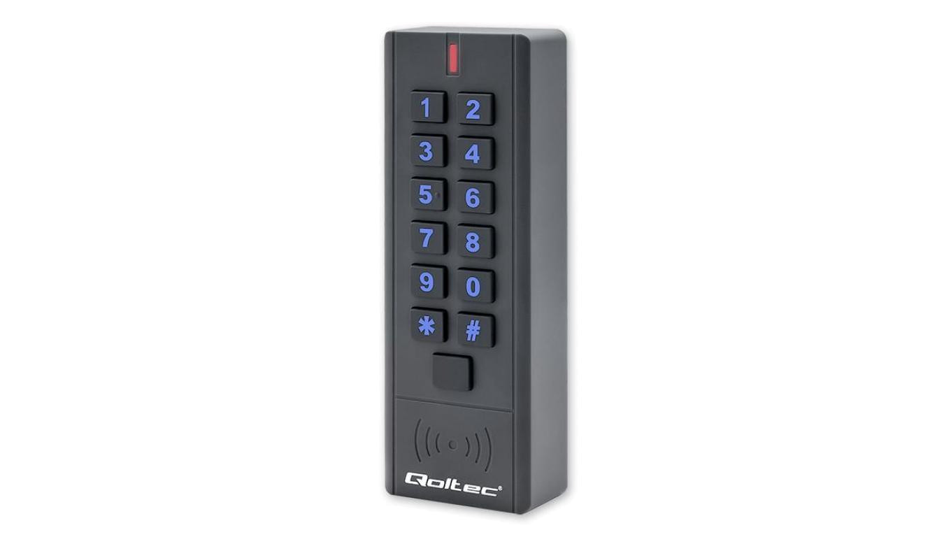 Qoltec Zamek szyfrowy HYPERION z czytnikiem RFID kod karta brelok IP68 EM