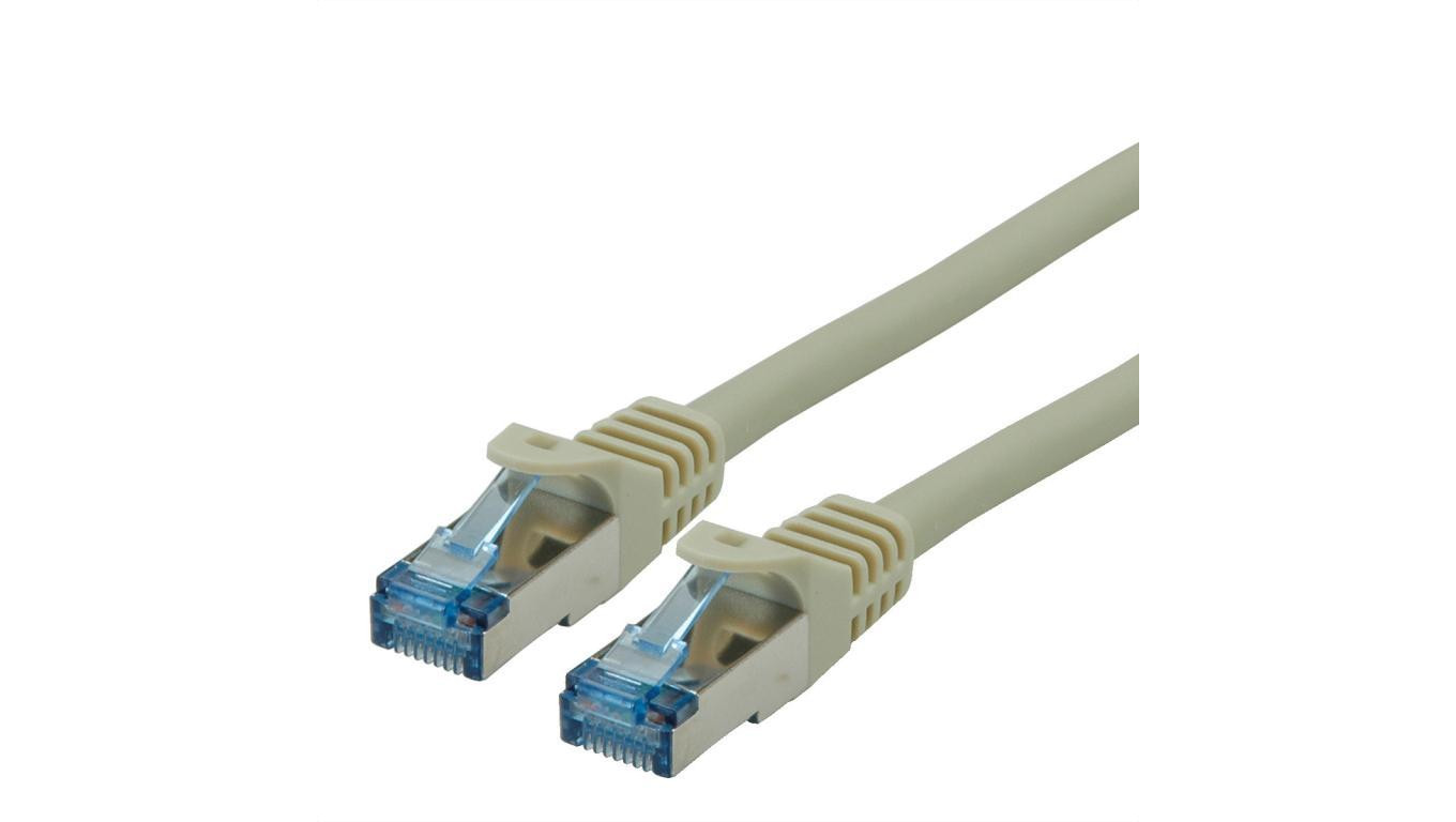 ROLINE Patch Cord Cat.6A S/FTP (PiMF), Component Level, LSOH, szary, 0,3 m
