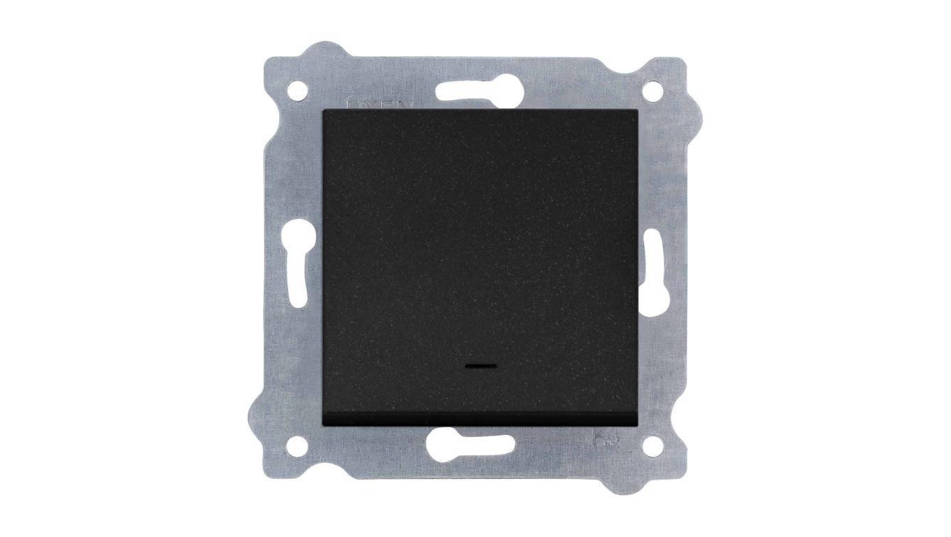 Łącznik schodowy z podświetleniem Czarny Metalik 210/14E