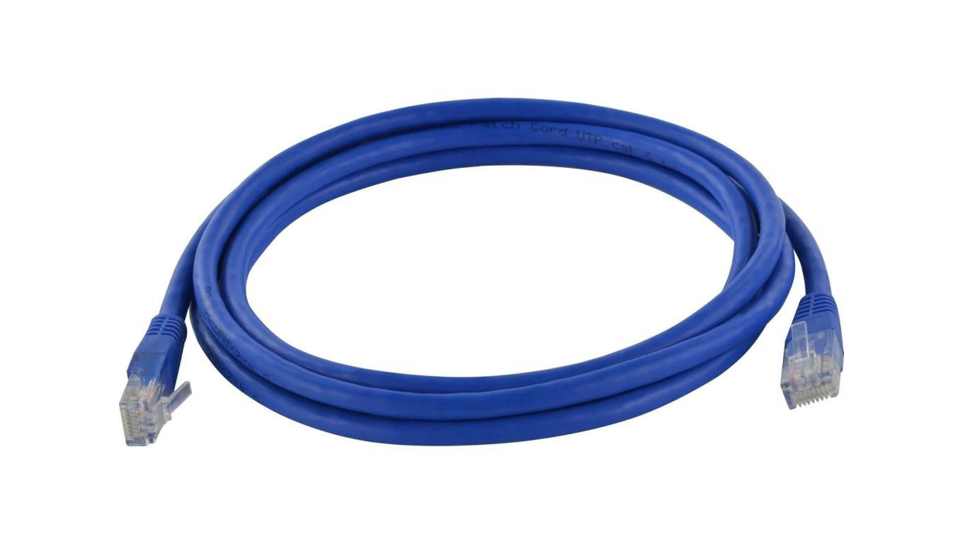 Patchcord UTP kat.6 kabel sieciowy LAN 2x RJ45 linka niebieski 2m