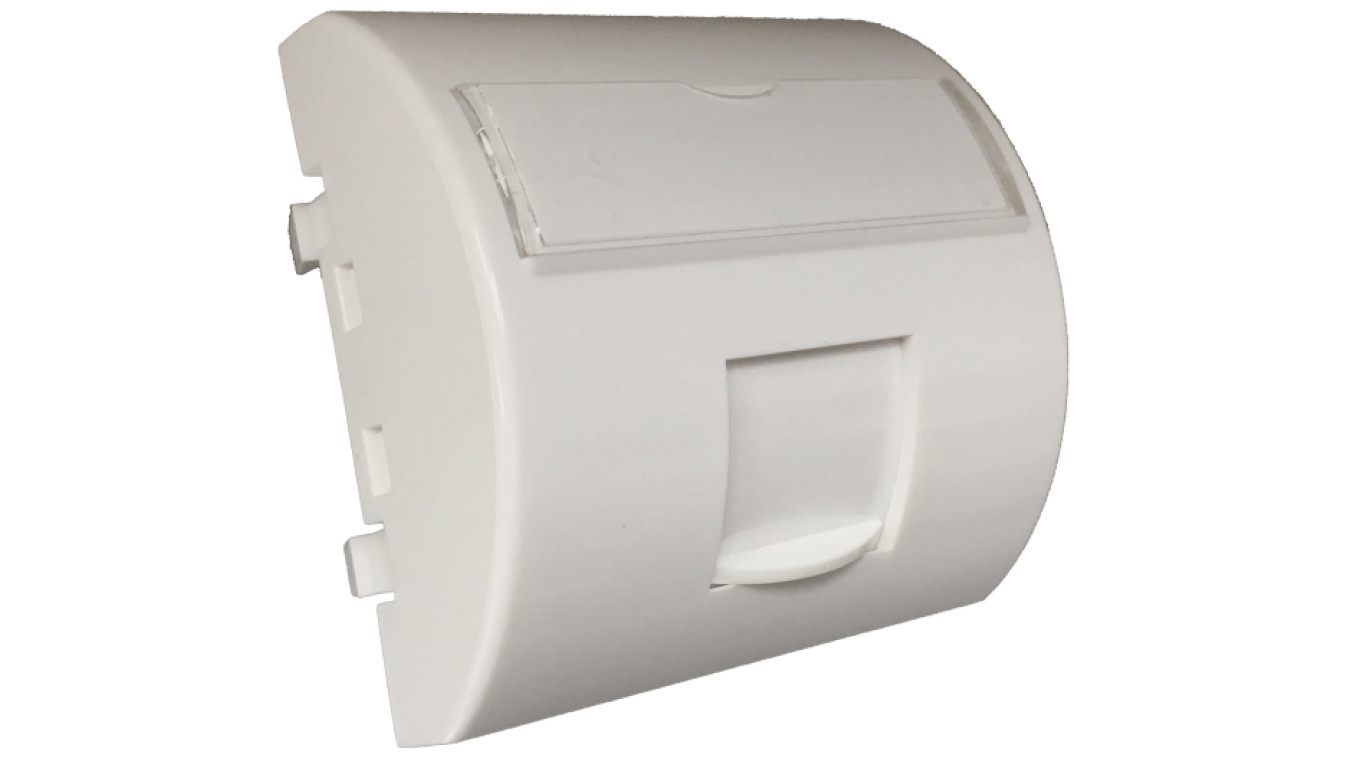 Adapter keystone 2M 45x45 pojedyń. kątowy Alantec