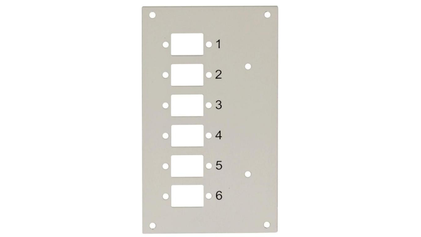 Panel przedni do przełącznicy Techly 109801 na 6 adapterów