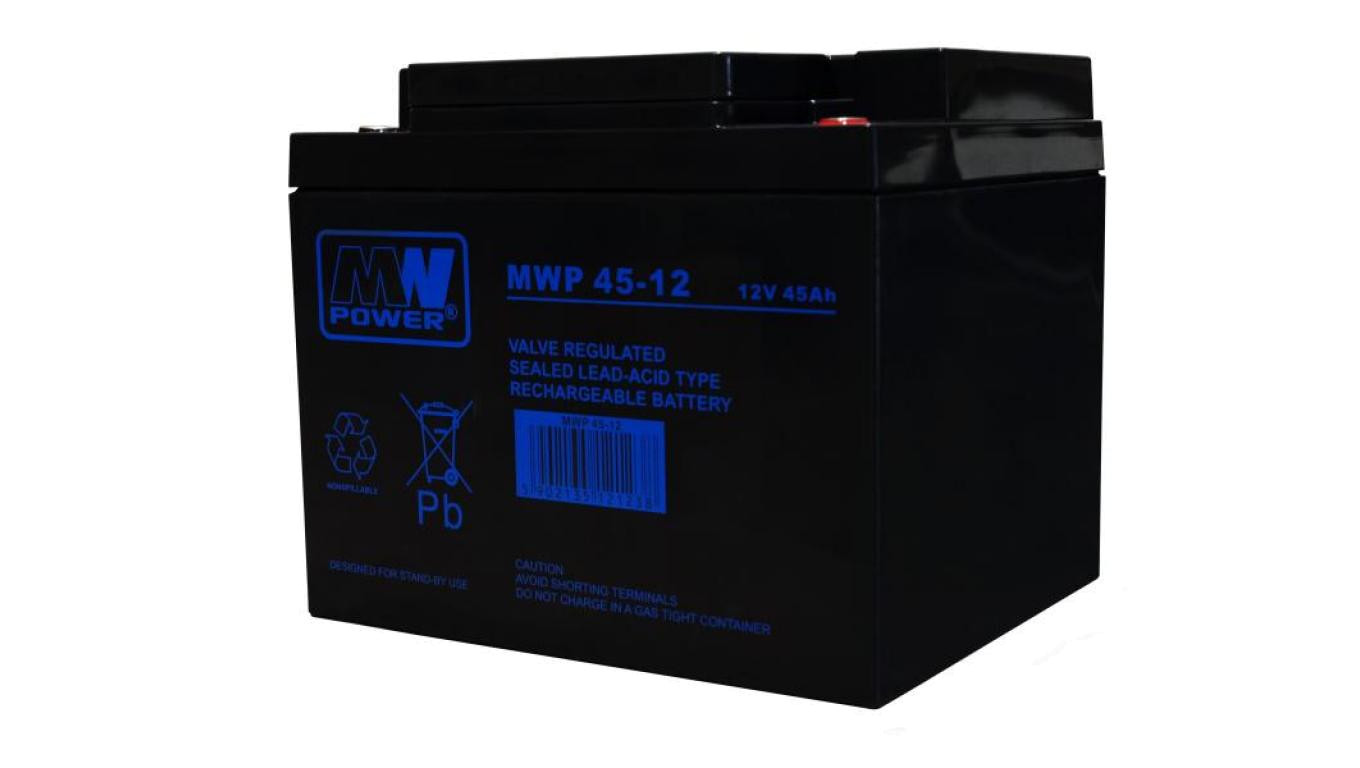 akumulator AGM 12-15 lat 12V/45Ah MWP 45-12