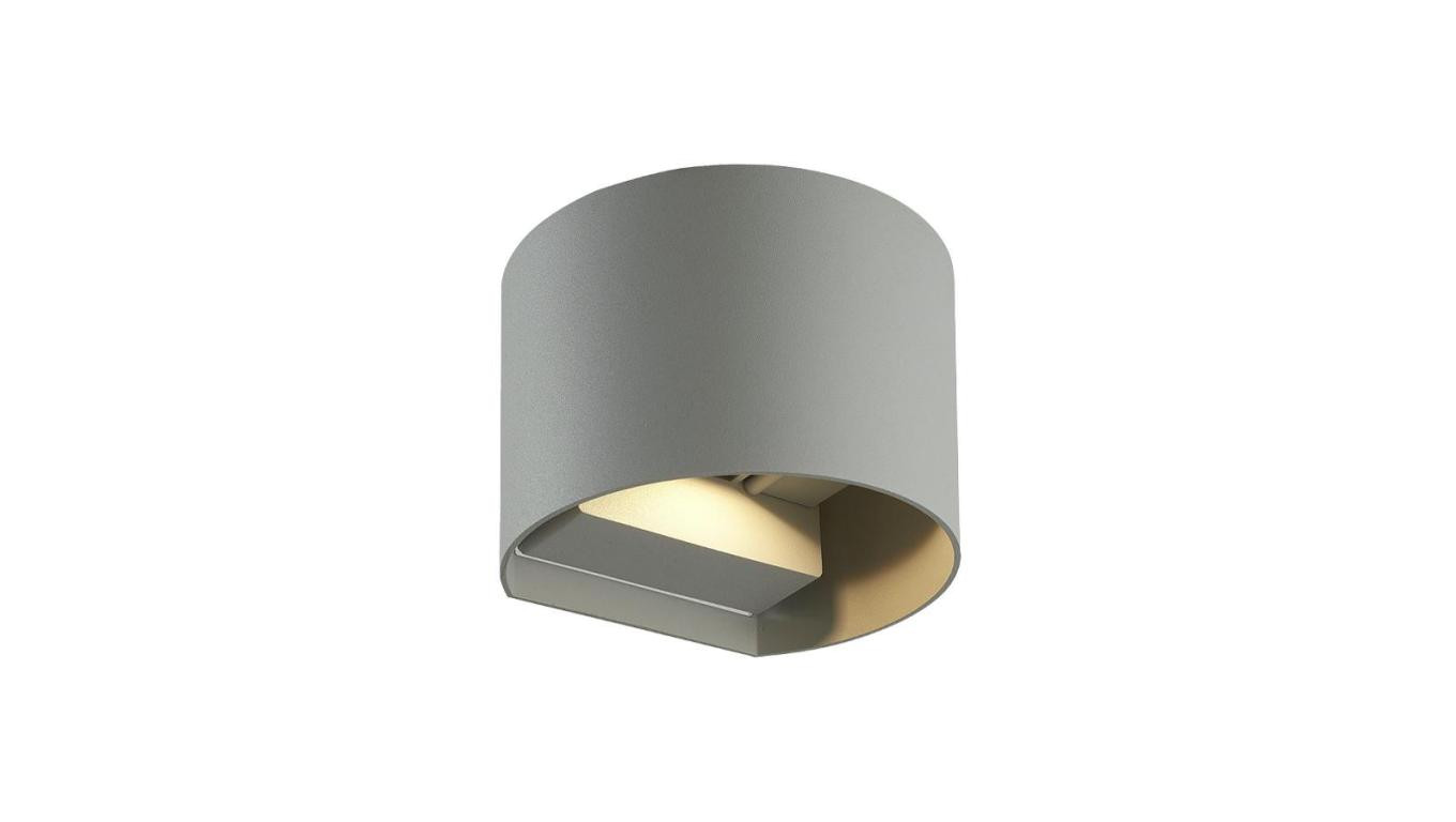 LED line LITE Kinkiet zewnętrzny LED aluminium 2x3W 4000K IP54 szary CILINDER 3 lata gwar.