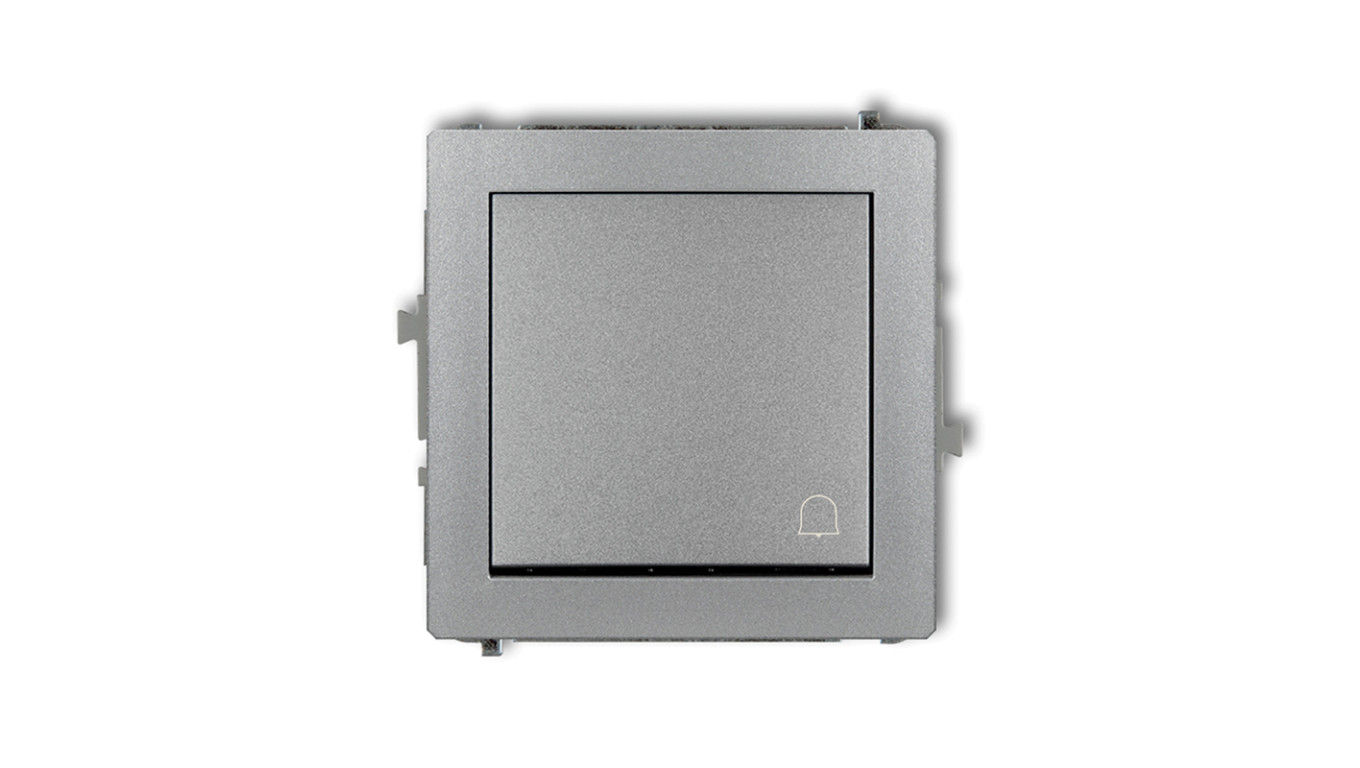 DECO Przycisk /dzwonek/ srebrny metalik 7DWP-4