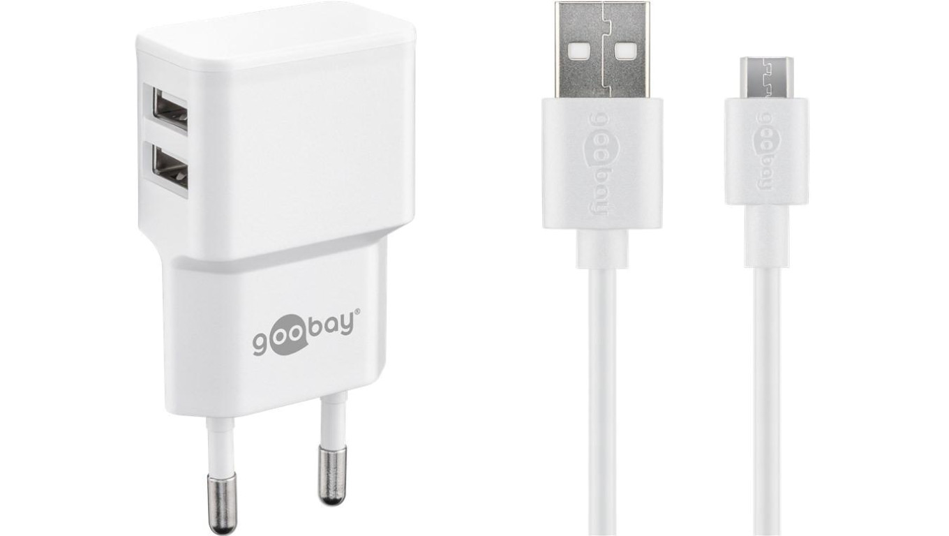 Zestaw do ładowania z dwoma Micro USB 2,4 A