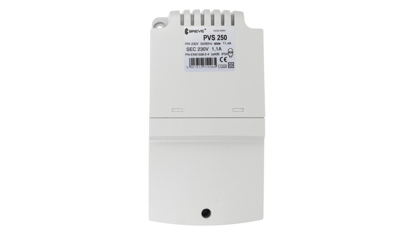 Transformator 1-fazowy separacyjny PVS 250 230/230V 1,1A, w obudowie, IP54, Ta 40, 16052-9984