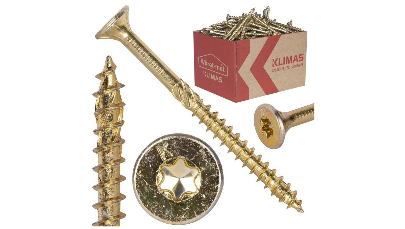 Wkręty ciesielskie z łbem stożkowym i gniazdem TORX 3,5x35 MASTER /500szt/