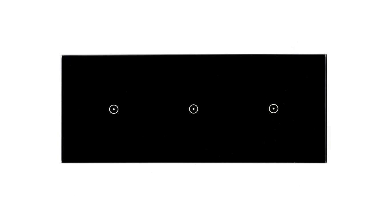 Panel dotykowy S54 Touch, 3 moduły, 1 pole dotykowe + 1 pole dotykowe + 1 pole dotykowe, zastygła lawa DSTR3111/73