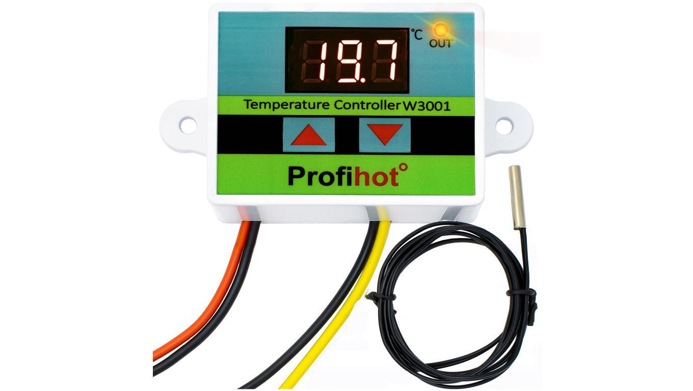 REGULATOR TEMPERATURY TERMOSTAT ELEKTRONICZNY CYFROWY W3001 1500W 230V