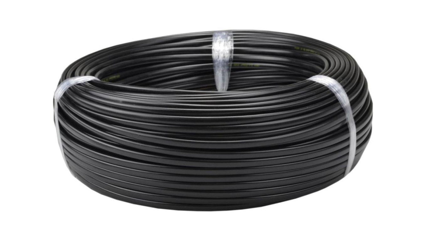 Przewód prądowy H03VVH2-F / OMYp 300V 2x1 płaski czarny linka Elektrokabel 25m