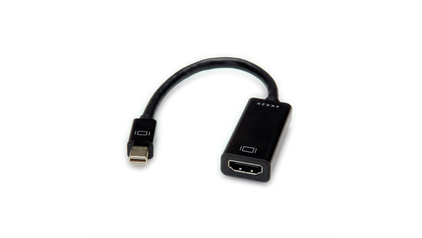 VALUE Adapter Mini DisplayPort - HDMI, v1.2, Mini DP męski - HDMI żeński